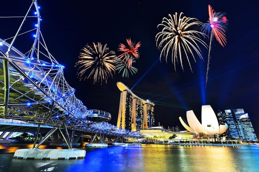 Singapore fireworks