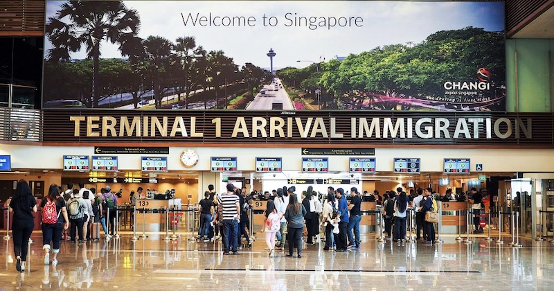 Arrival in Singapore