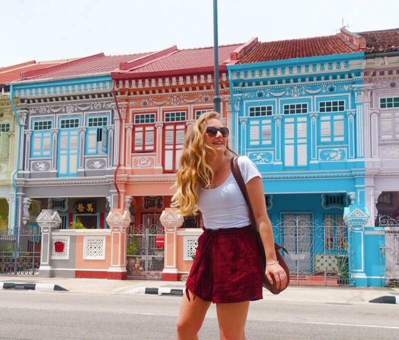 Singapore female traveler