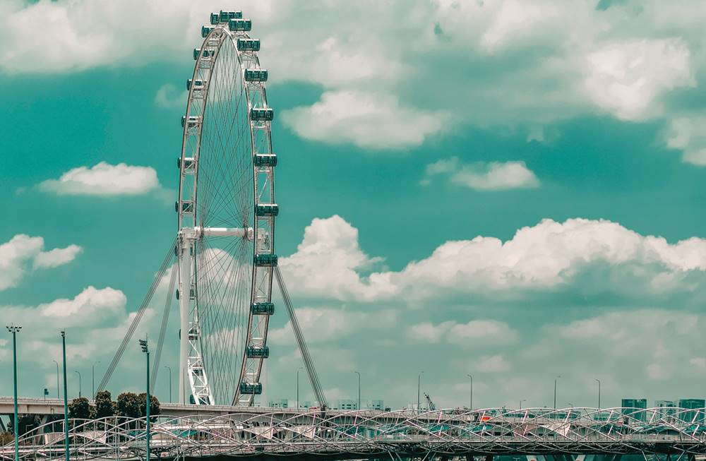 Dine at the Singapore Flyer capsule